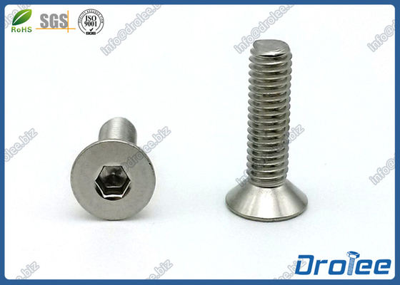 China M4 x 12mm DIN 7991 Stainless Steel 316 Flat Socket Head Cap Screw supplier