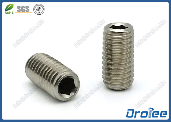 China A2 Stainless Steel M4 Socket Set Screw with Flat Point supplier