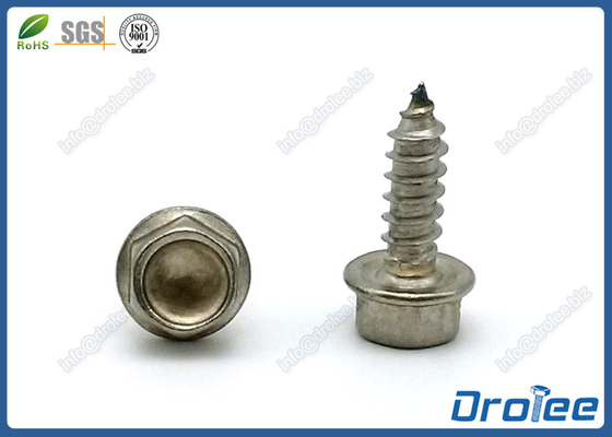 China ST6.3-14 x 38mm Stainless Steel 18-8 / 304 Sheet Metal Screw Hex Washer Head supplier