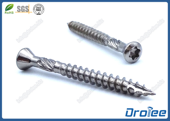 China 5 x 50mm 304 Stainless Steel Torx Timber Decking Screw Type 17 Knurled Shank supplier