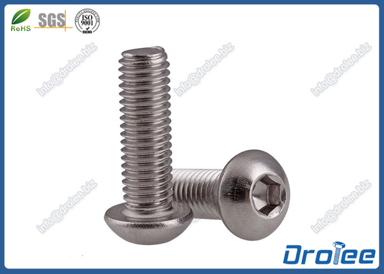 China M3 x 4mm Stainless 304 / A2 ISO 7380 Button Head Socket Machine Screw supplier