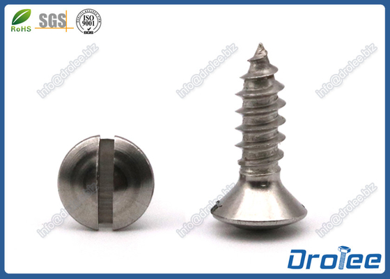 China 18-8 Stainless Steel Slotted Oval Head Self-tapping Sheet Metal Screw supplier
