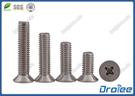 304/A2/316 Stainless Steel Philips Countersunk Head Machine Screw