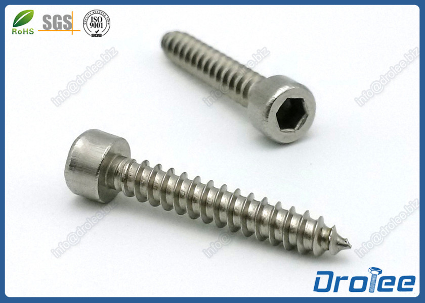 stainless steel allen socket head cap sheet metal wood screw socket head sheet metal screw