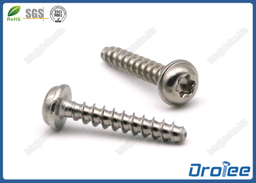 WN 5451 304 Stainless Steel Torx Washer Head PT Screws for Plastics