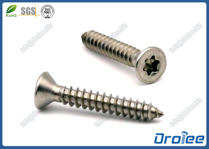 A4 Stainless Steel 316 Countersunk Torx Self Tapping Screws Marine Grade A4 Stainless Steel 316 Countersunk Torx Self Tapping Screws Marine Grade