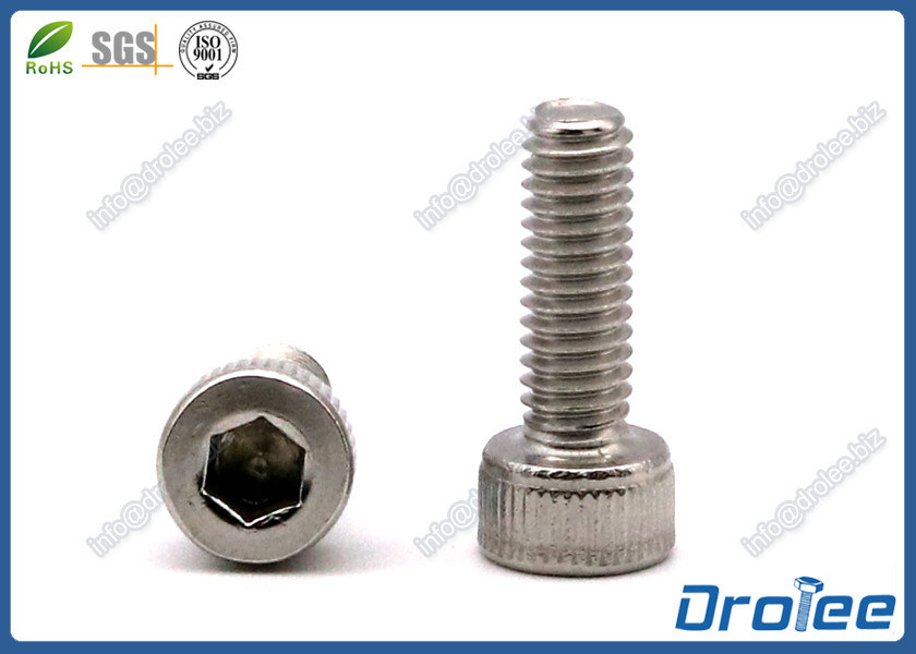 M4 x 10mm Stainless Steel 316/A4 DIN 912 Knurled Head Socket Cap Screw