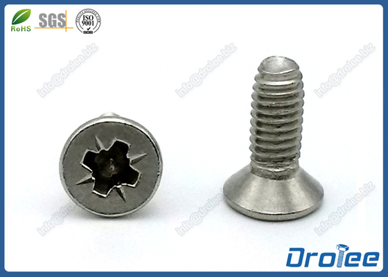 China Pozi Drive Flat Head Thread Forming Screws Trilobuar Thread Stainless 410/304-316 factory