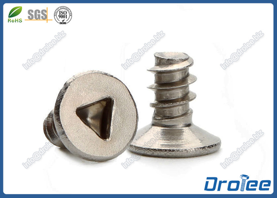 China 304/316 Stainless Triangular Countersunk Head Type &quot;B&quot; Tamper Resistant Screws factory