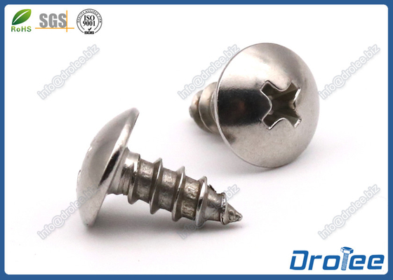 China Passivated 410 Stainless Steel Philips Truss Head Sheet Metal Screws factory