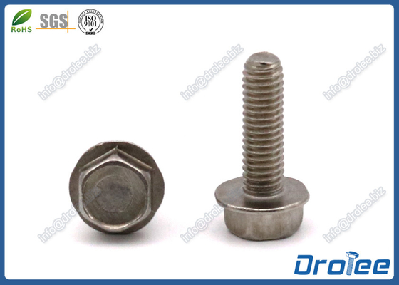 China 304/316 Stainless Steel Indented Hex Washer Head Machine Screws factory