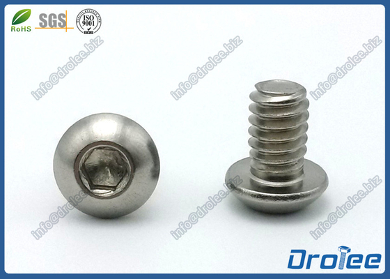 China ISO 7380 M4 x 10mm Stainless 316 Button Head Socket Cap Screw supplier