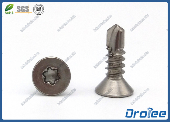China 304/316/410 Stainless Steel Flat Head Torx Drive Self Drilling Tek Screws supplier