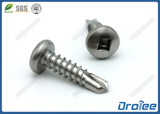 China 304 / 18-8 Stainless Steel Square Pan Head Self Drilling Tek Screw supplier