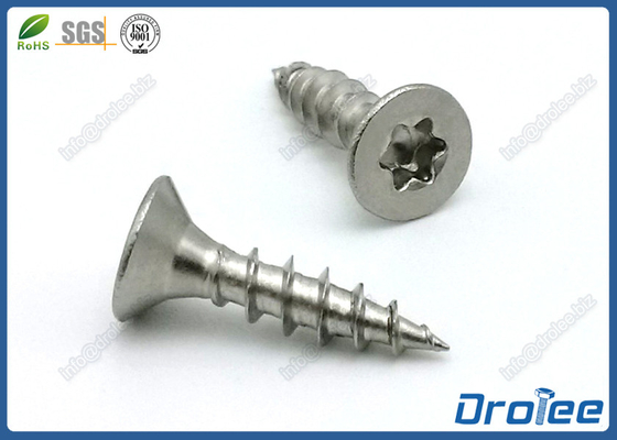 China Torx Wood Screws Stainless Steel 304 Double Countersunk Head Coarse Thread supplier