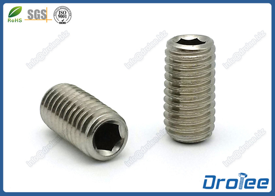 China DIN 916 Stainless Steel Socket Set Screw with Cup Point supplier