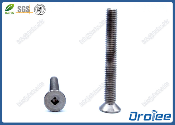 China 304/316 Stainless Steel Square Drive Flat Head Machine Screw supplier