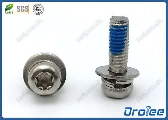 China Torx Pan Head SEMS Self-Locking Screws w/ Double Washers Stainless 304/316/18-8 supplier