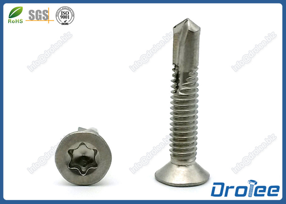 China Stainless Steel Flat Head Torx Self Drilling Tek Screw #3 Point supplier