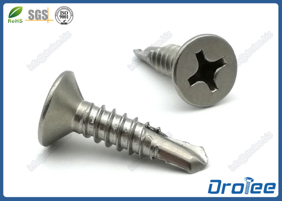 China 304/316/18-/410 Stainless Philips Flat Countersunk Head Self Drilling Screws supplier