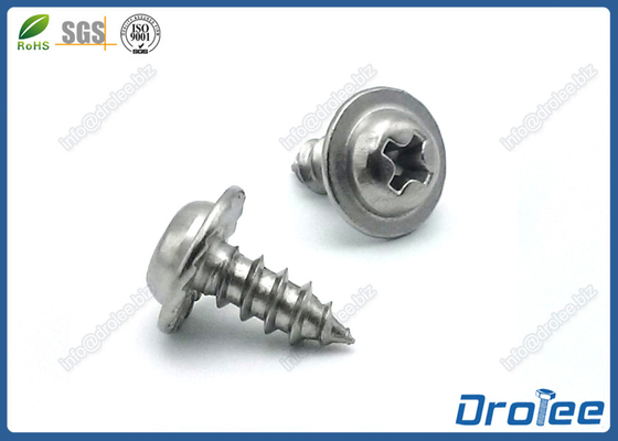China Stainless 304/316/410 Philips Serrated Round Washer Head Sheet Metal Screws supplier