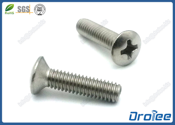 China DIN 966 Stainless Steel Philips Oval Head Machine Screw supplier
