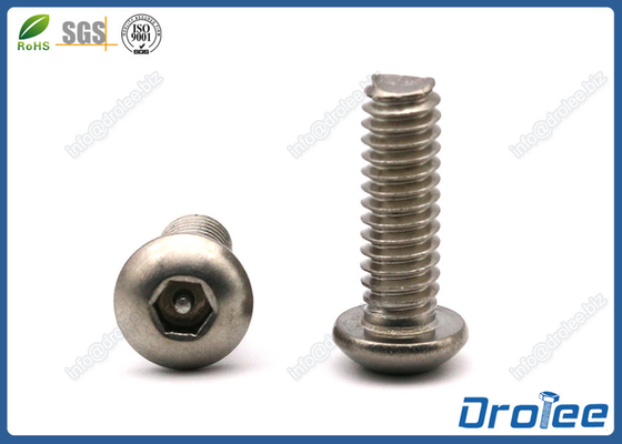 China 304/316 Stainless Steel Button Head Pin-in Hex Tamper Resistant Screw supplier