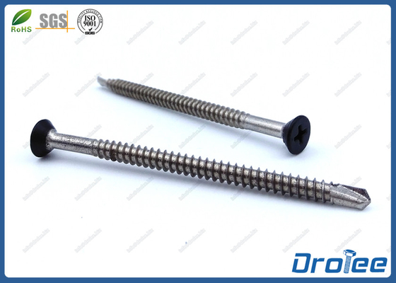 China Black Painted Head Self Drilling Screw Philips Flat Head Stainless Steel 316 supplier