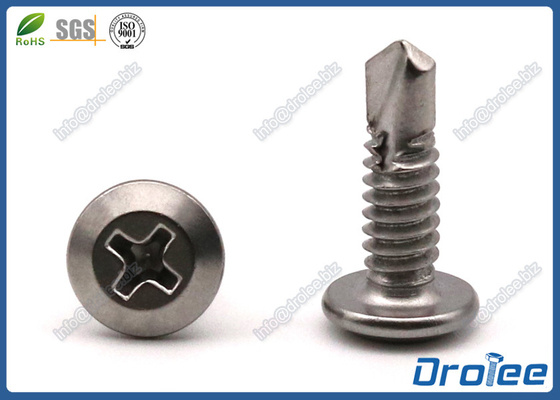 China Philips Wafer Head Self Drilling Screw, Stainless Steel 304 / 316 / 18-8 / 410 supplier