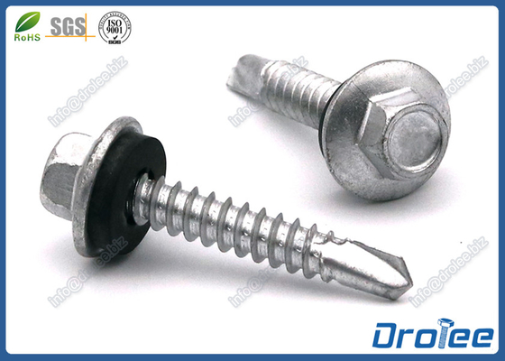 China Stainless 410 Self Drilling Screw with Neoprene Washer, Hex Flange Washer Head supplier
