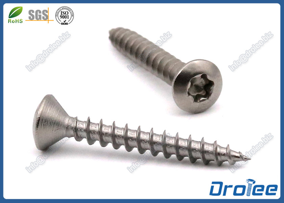 China Torx Oval Head Stainless Steel Wood Screw, SS304/316/18-8, Coarse Thread supplier