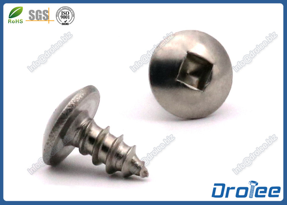 China Martensitic 410 Stainless Steel Square Drive Truss Head Sheet Metal Screws supplier