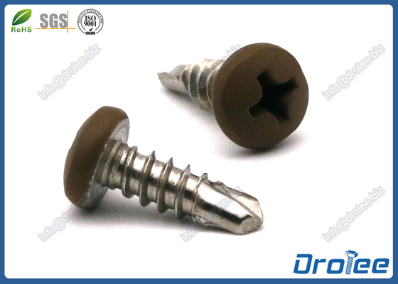 China 304/316/410 Stainless Steel Painted Head Self Drilling Screw, Phiips Pan Head supplier