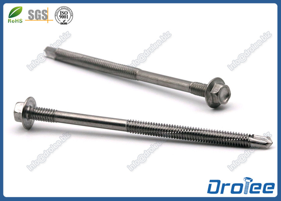China Stainless Hex Washer Head Double Thread Self-drilling Screw for Steel Structure supplier