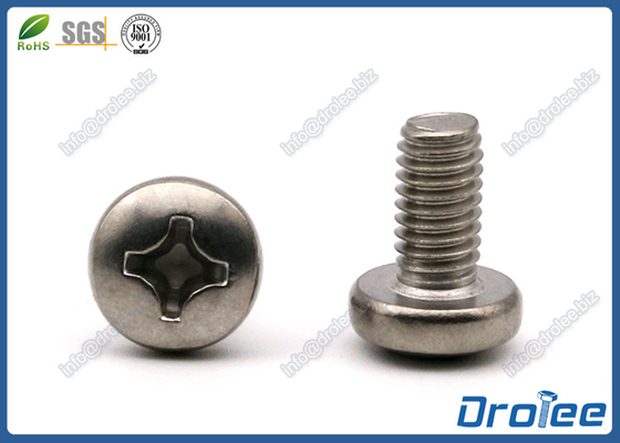 China #10-32 x 3/8&quot; 18-8 Stainless Philips Pan Head Fine Thread Machine Screw, UNF supplier