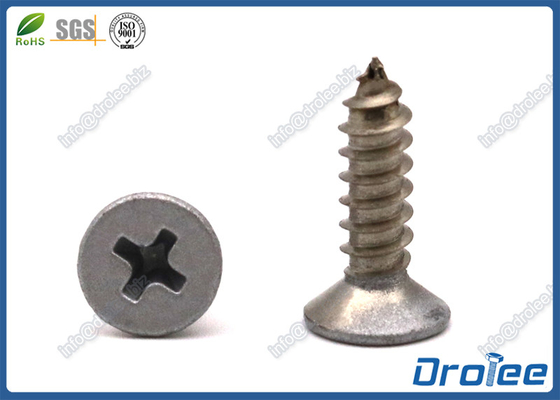 China 18-8/304/316 Stainless Steel Philips Flat Painted Head Sheet Metal Screws supplier