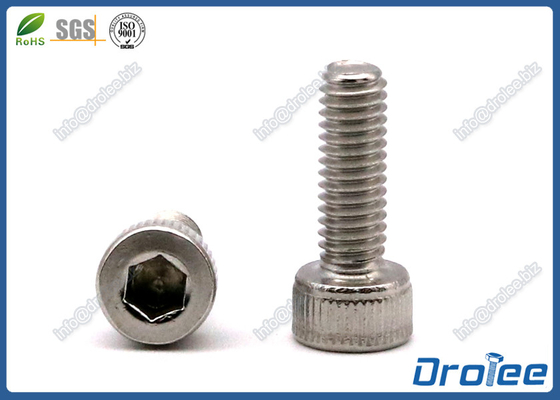 China M4 x 10mm Stainless Steel 316/A4 DIN 912 Knurled Head Socket Cap Screw supplier